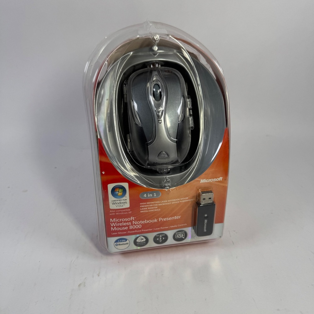 Microsoft Wireless Notebook Presenter Mouse 8000 4 in 1‎ Laser USB Bluetooth